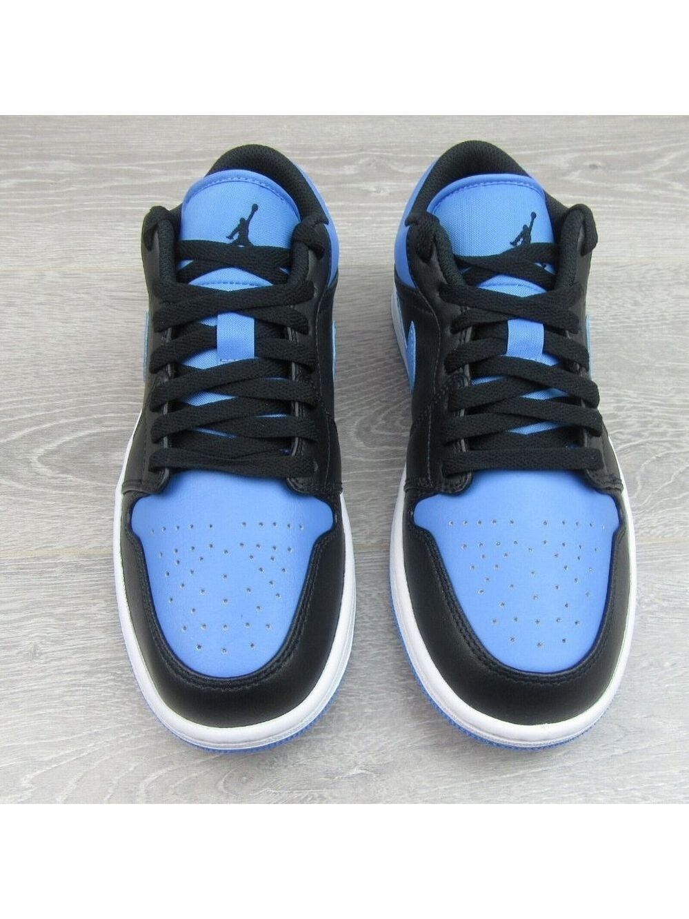Air Jordan 1 Low University Blue Black Sneakers Mens Size 10.5 NEW - Picture 6 of 13